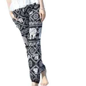 1pcs/lot Elephant Pants Harem Summer Casual Boho Beach casual summer elastic waist mid waist elephant pants